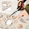 thumbnail image 6 of Yayeee Faucet Mat for Kitchen Sink 30" Diatomite Long Splash Guard Pad, Green Watercolor Seashells, 6 of 7