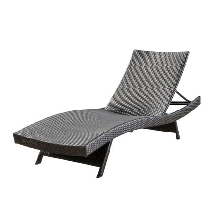 Anthony Outdoor Wicker Lounge Brown