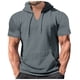 thumbnail image 4 of Playeras Cuello V Para Hombre, Moda Informal, Suave Y Cómoda, Cuello Redondo Puro, Lavado, Desgastado, Manga Corta, Teñido Anudado Degradado, 4 of 8
