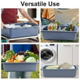 thumbnail image 2 of Gamexcel 4-Pack Extra Large Bus Tubs Restaurant, Commercial Tote Box, Plastic Bus Box, 8.6 Gallon, Dark Grey - 24.5" x 16.5" x 7", 2 of 7