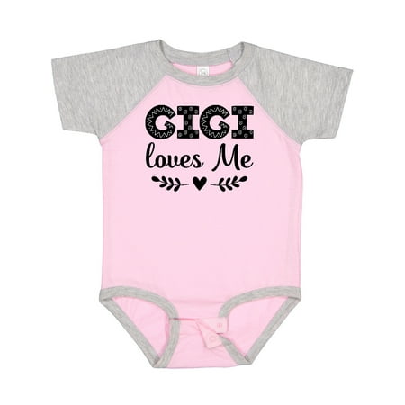 

Inktastic Gigi Loves Me Baby Girl Clothes Gift Baby Girl Bodysuit