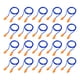 thumbnail image 1 of 20 pares de tapones para los oídos con cable, tapones para los oídos de silicona reutilizables con cordón, tapón para los oídos con banda, cancelación de ruido para dormir, para protección a, 1 of 5
