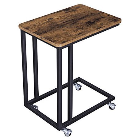 Vasagle Vintage Snack Side Table Mobile End Table For Coffee