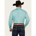 thumbnail image 4 of Wrangler Men's Retro Solid Long Sleeve Snap Western Shirt Turquoise X-, 4 of 4