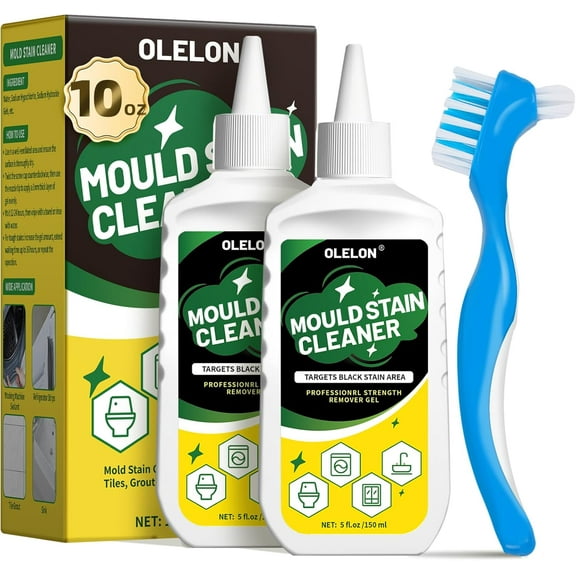 Mold Stain Remover Gel for Washing Machine Cleaner Front Loader Rubber Grout Cleaner Home Stain Removal Gel for Washer Showers Bathroom and Floor Tile - 300ML