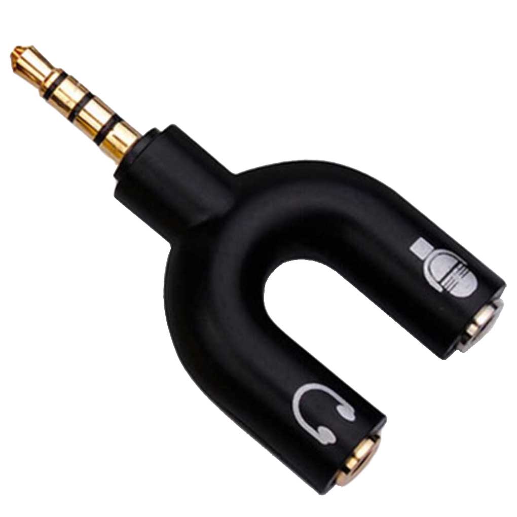 Ziyahihome U Shape Audio Splitter U Shape Audio Adapter 3.5mm Audio Splitter U Shape Audio Plug Audio U Splitter Ziyahihome