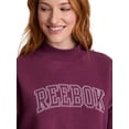 thumbnail image 3 of Reebok Women's Game Day Fleece Contrast Stitch Mock Neck Top, Sizes XS-XXXL, 3 of 5