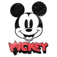 thumbnail image 2 of Women's Mickey & Friends Mickey Mouse Retro Headshot Graphic Tee White X Large, 2 of 3