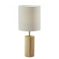 thumbnail image 2 of Natural Wood Circular Block Table Lamp, 2 of 3