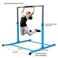 thumbnail image 3 of Adjustable Blue Gymnastics Bar for Kids - Expandable Junior Training Bar with Heavy-Duty Curved Legs - Ideal for Children's Gymnastics (Walmart Exclusive), 3 of 5