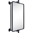 thumbnail image 4 of TEHOME Black Rounded Rectangle Pivot-N-View Bathroom Vanity Mirror Rotating Tilting Mirror for Corner Vanity, 14x22'', 4 of 7