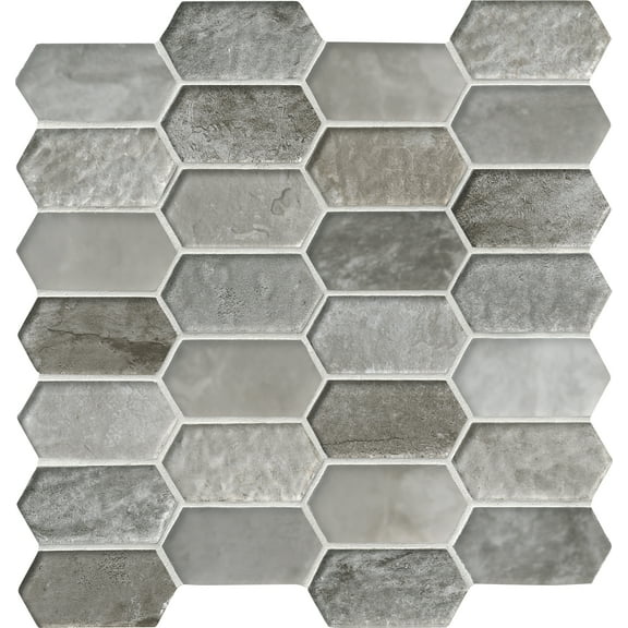 MSI Savoy Picket Pattern 12 in. x 12 in. x 8 mm Glass Mesh-Mounted Mosaic Tile (10 sq. ft. / case)