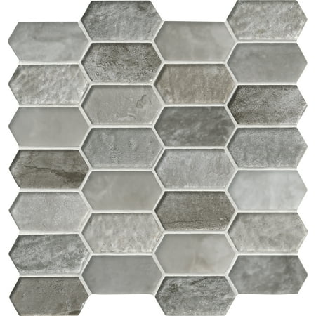 MSI Savoy Picket Pattern 12 in. x 12 in. x 8 mm Glass Mesh-Mounted Mosaic Tile (10 sq. ft. / case)