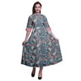 thumbnail image 1 of Bimba Robe Longue Décontractée d'Été Sans Manches à Fente avant Imprimée à Fleurs pour Femmes - Xxx-Grand, 1 of 5