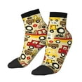 thumbnail image 2 of Bingfone Vehicles Design Patterned Men'S Women'S Casual Cotton Socks, 2 of 9
