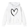 thumbnail image 4 of Kids Girls Hoodies Kids Love Hoodie Long Sleeve Pullover Tops Warm Fall Winter Clothes Little Girls Clothes Size 3-4 Years Cute&nbsp;Boy Girl&nbsp;Clothing, 4 of 4