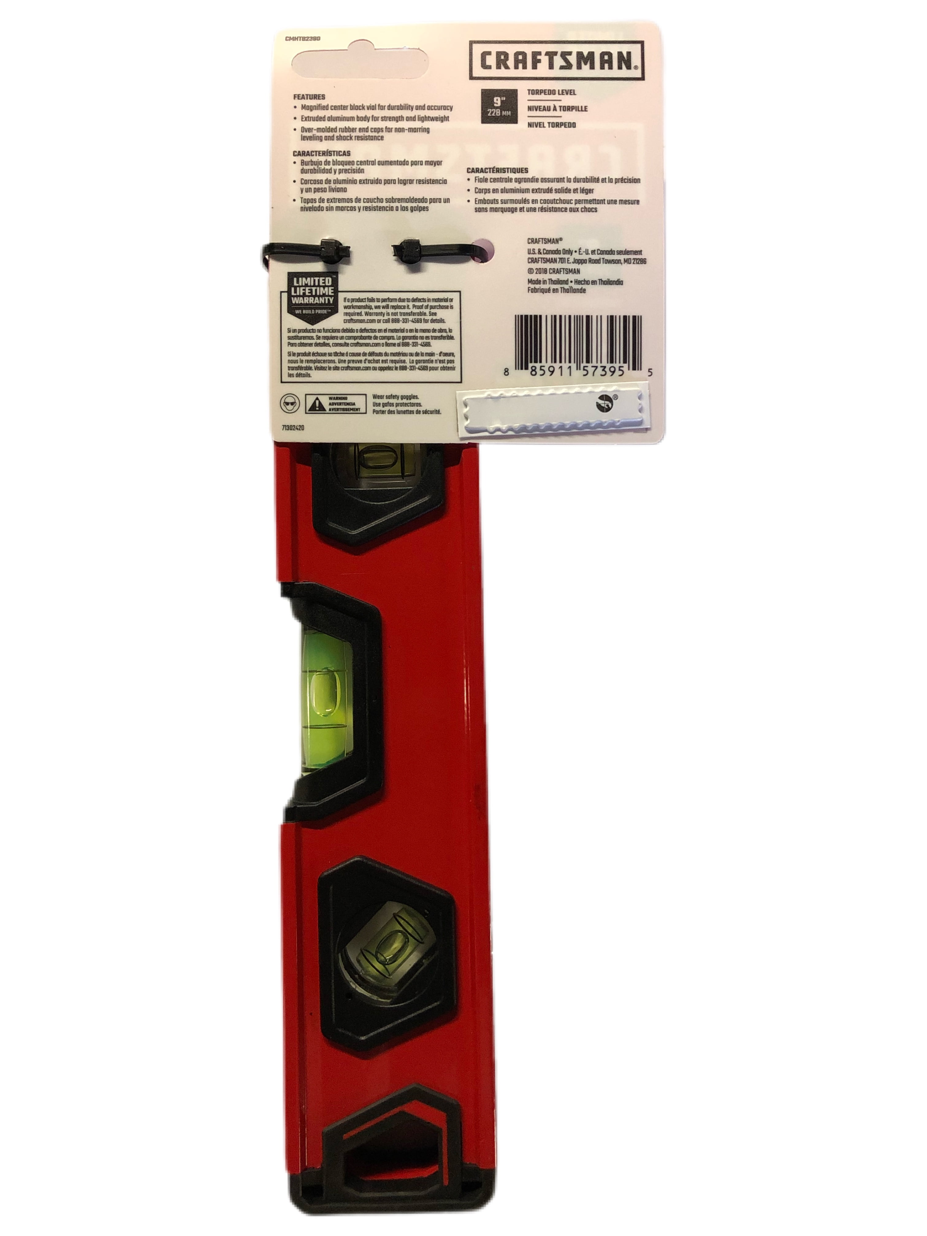CMHT82390 CRAFTSMAN Torpedo Level 9-Inch CMHT82390 CRAFTSMAN Torpedo Level 9-Inch