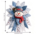 thumbnail image 4 of Festive Quilted Christmas Door Hanging DIY Sewing Kit; 3D Padded Patchwork Set for Beginners, Complete Fabric Kit for Front Door, Mantel, Wall, Office Decor, Gift for Craft Lovers,Snowman, 4 of 6