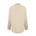 thumbnail image 4 of Men's Summer Solid Color Oversized Lapel Shirt 2XL, 4 of 5
