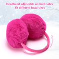 thumbnail image 2 of 1Pcs Women Winter Earmuffs Girls Faux Fur Fluffy Soft Ear Warmer Outdoor Plush Warm Ear Covers, 2 of 6
