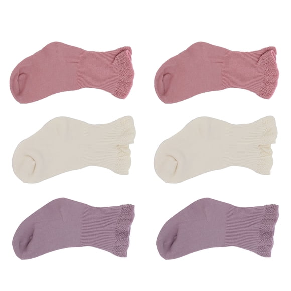 Calcetines para niños, 3 pares de calcetines de algodón para bebés, calcetines para niñas diseñados a la perfección