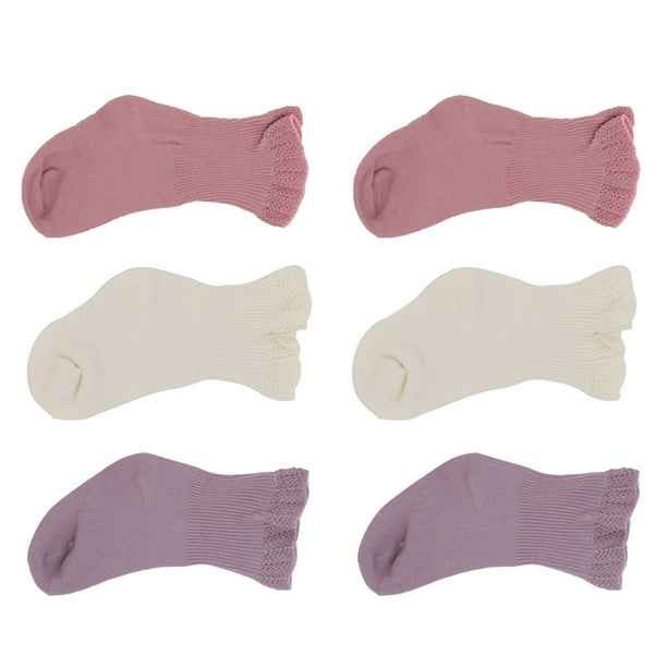 Calcetines para niños, 3 pares de calcetines de algodón para bebés, calcetines para niñas diseñados a la perfección