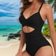 thumbnail image 5 of Conjuntos de bikini Tirantes finos Traje de baño Control de barriga para mujer (Negro M) FLhrweasw Para estrenar, 5 of 8