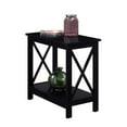 thumbnail image 2 of Oxford Chairside End Table with Shelf, Black, 2 of 5