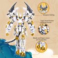 thumbnail image 4 of Set de juguetes Building Blocks CSNRHG White Tiger Samurai Mech, 4 of 7