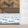 thumbnail image 2 of nuLOOM Rosanne Machine Washable Geometric Ultra Thin Area Rug, 3x5, Blue, 2 of 6