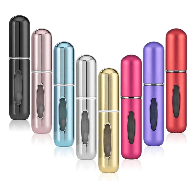 8 Pcs Mini Atomizador Para Perfume Capsula Viaje Portable Xtellar multicolor