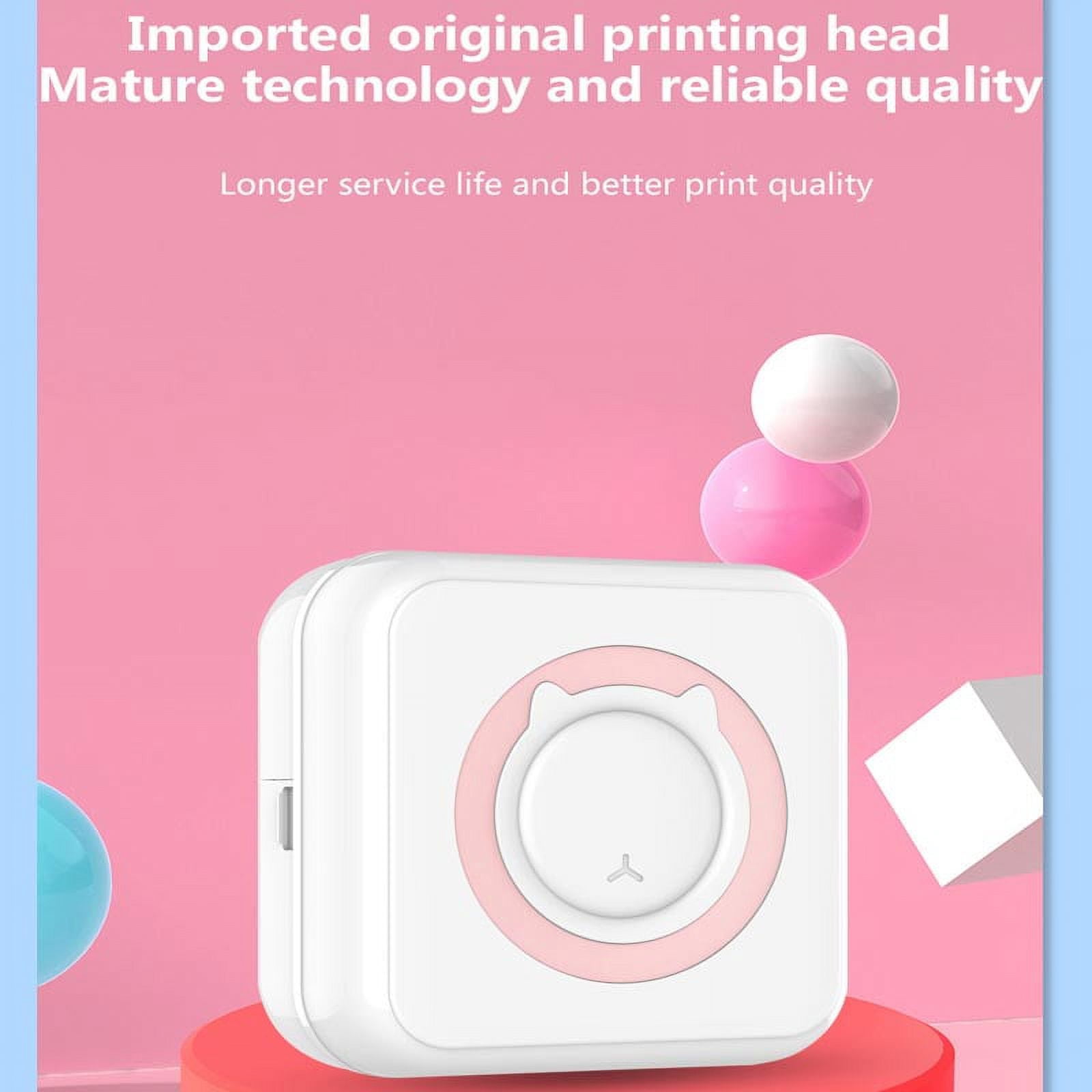 Pocket Thermal Printer Wireless BT Connect Printers 200DPI Thermal Printer for Paper Photo Printing Ink-free Printing