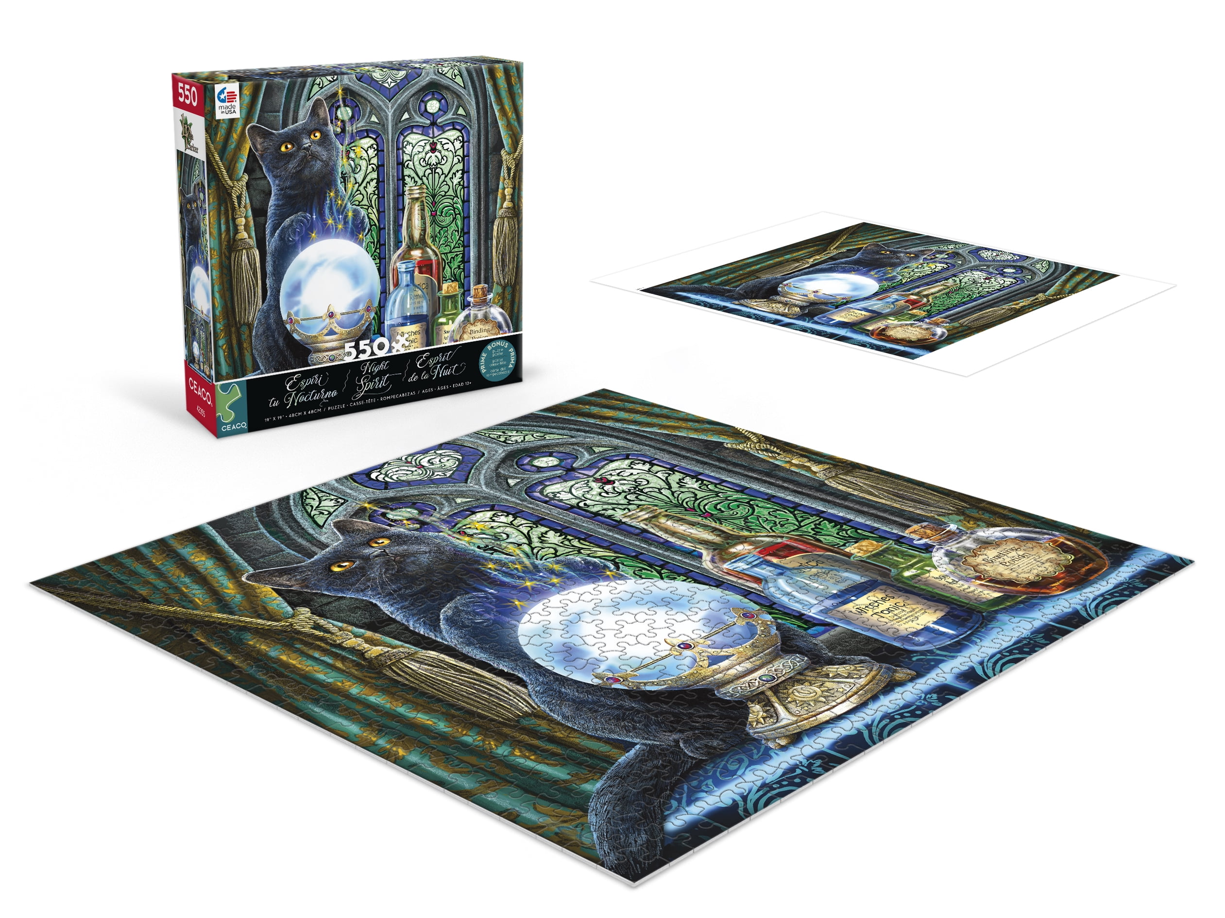 Ceaco - Night Spirit - The Witches Apprentice - 550 Piece Interlocking Jigsaw Puzzle