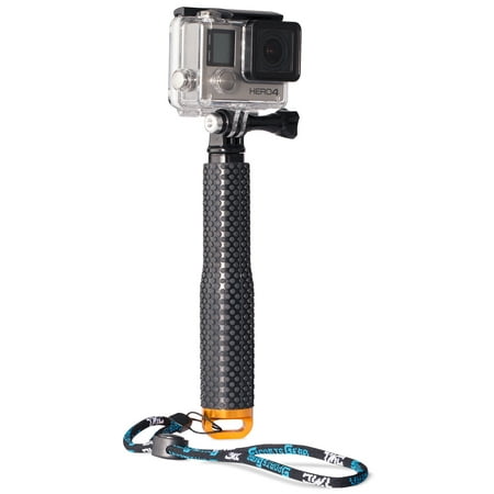 Fosmon Extendable Monopod, Adjustable Selfie stick for GoPro Original HD HERO 1 /2 / 3 / 3+ / 4 Black & Silver / 5 Session / 6
