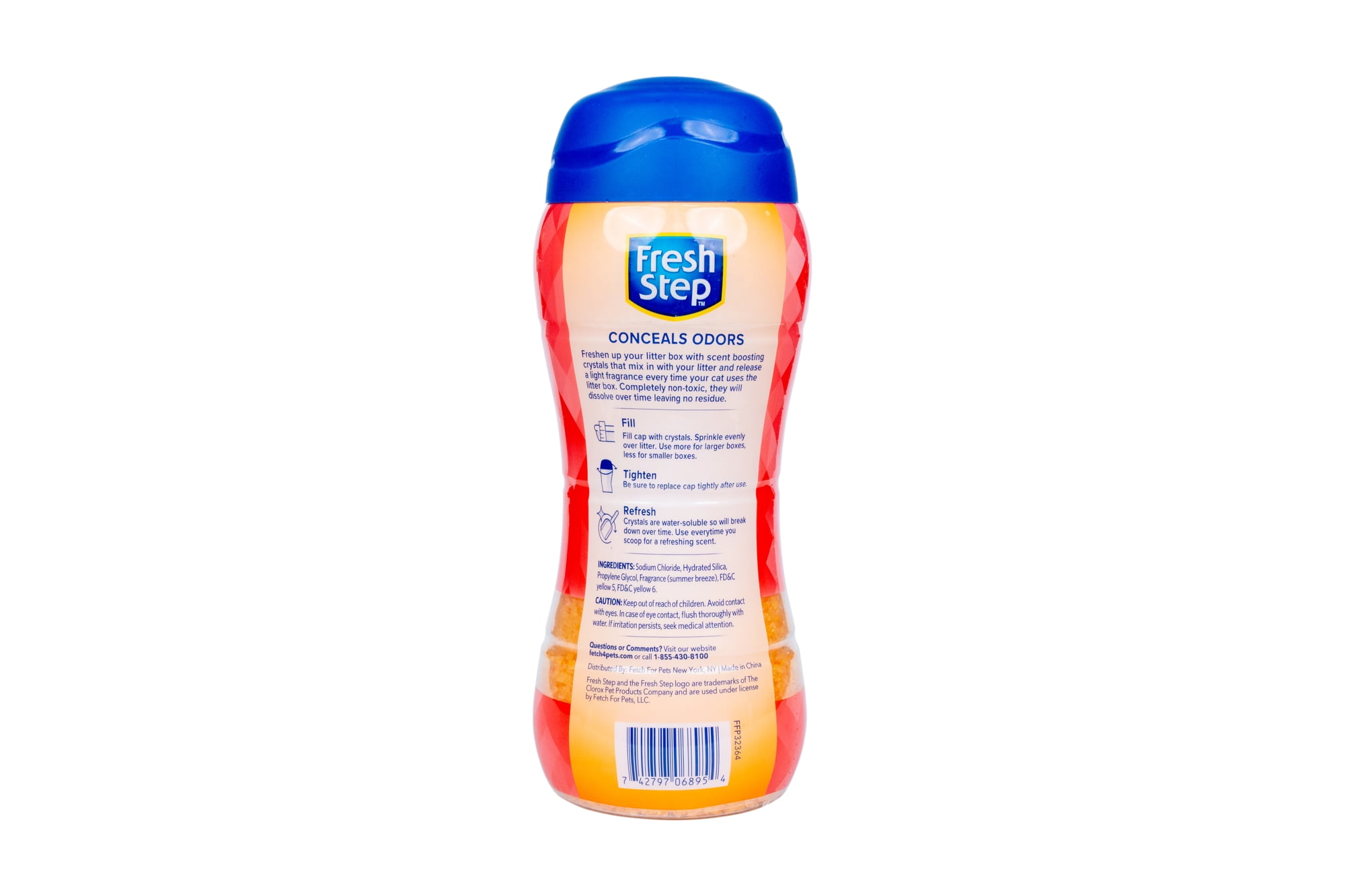 Fresh Step Litter Box Scent Crystals in Summer Breeze, 30oz