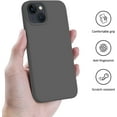 thumbnail image 5 of Designed for iPhone 13 Case, [Silicone Ultra Slim Thin Series], Full Body Shockproof Protective Phone Case with Soft Anti-Scratch Microfiber Lining Cover iPhone 13, 6.1 inch, Space Grey, 5 of 14