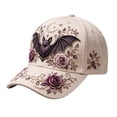 thumbnail image 4 of 3D Halloween Embroidery Cap Adjustable Cotton Baseball Cap Pumpkin Ghost Dad Hat Cotton Cute Trucker Cap, 4 of 6