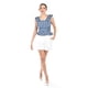 thumbnail image 5 of Blusa bordada con olanes Roman Fashion /Juvenil, 3220 (Mezclilla dark) azul oscuro M, 5 of 5