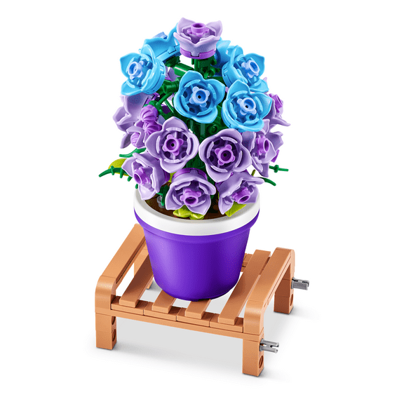 MAX Premium Garden Pot Plants Building Bricks Collection (up to 233 Pieces, 6 to Collect). (Campanula, 1 Capsule)