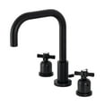 thumbnail image 3 of Kingston Brass  Millennium 8 in. Widespread Bathroom Faucet Polished Nickel Polished, 3 of 5