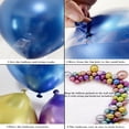thumbnail image 3 of Globos de fiesta JHBVHBH Coloridos, cromados metálicos, 30 cm, 100 unidades, 3 of 6