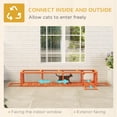 thumbnail image 3 of PawHut 79" Long Cat Tunnel, Cat shelter L- Shape with Extendable Design, Cat Enclosure for Indoor/Outdoor Use, Orange, 3 of 7