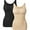2 packs: Black+Nude, variant on 3 Packs Shapewear Tank Tops with Built in Bra for Women Tummy Control Shaper Cami Compression Body Shaper