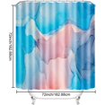 thumbnail image 3 of Colourful Marble Shower Curtain, Watercolor Abstract Shower Curtain with 12 Hooks, Waterproof Fabric Shower Curtain for Bathroom Set Decor, Luxury Gold Line Marble Print, 72 x 72 Inch, Blue, 3 of 6
