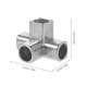 thumbnail image 2 of unbranded 6Ud Conector De Para De Aluminio Plata Cuatro Vías Para Organización En Casa, 2 of 6