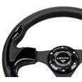 thumbnail image 3 of NRG Reinforced Steering Wheel (320mm) Blk w/Gloss Black Trim - RST-001BK, 3 of 8