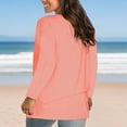 thumbnail image 3 of New & Trending for Spring Sawvnm Women's Fashion Solid Loose Long Sleeve T-shirt Pullover Tops for Women, 3 of 6