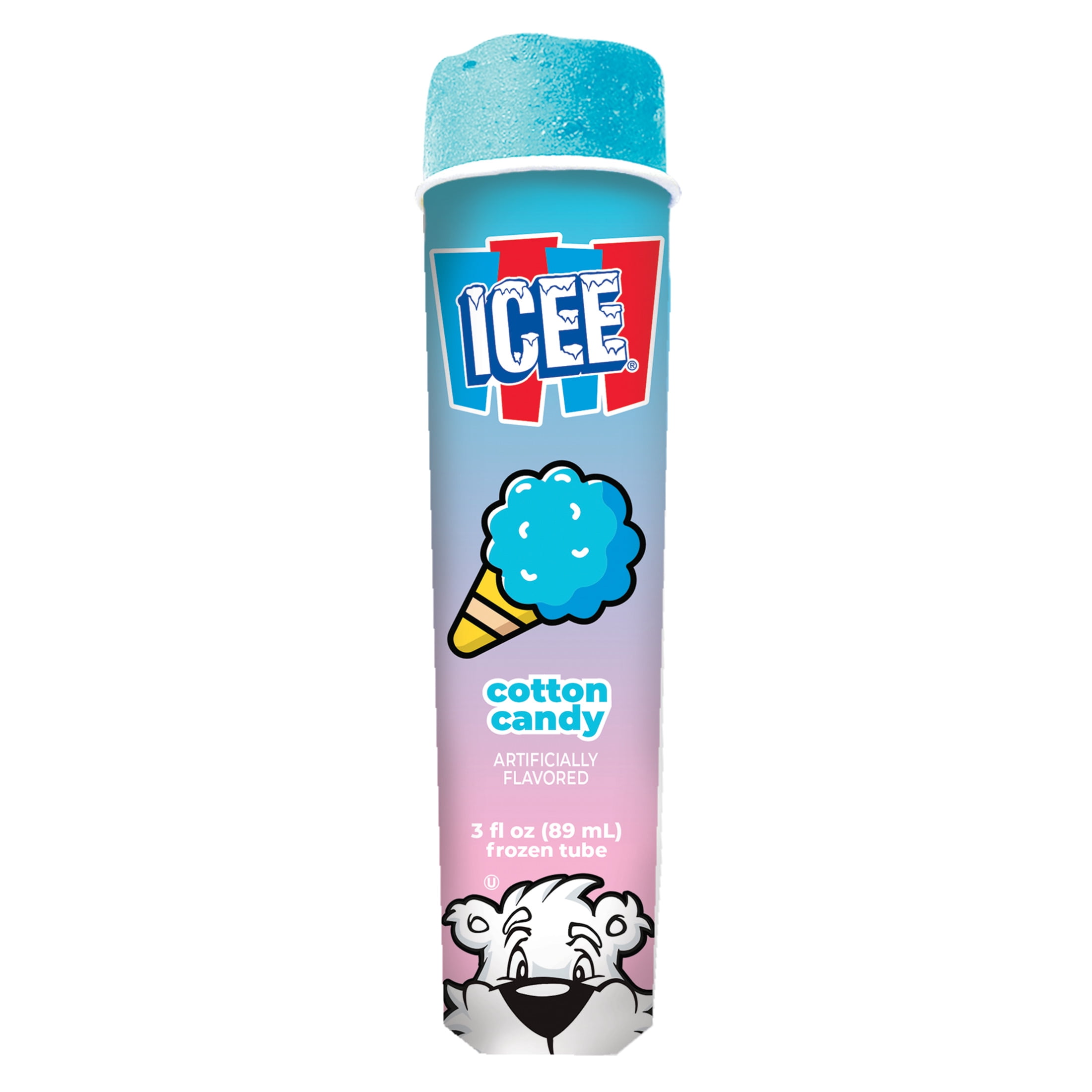 ICEE Cotton Candy Freeze Tubes, 3 fl oz, 6 Count