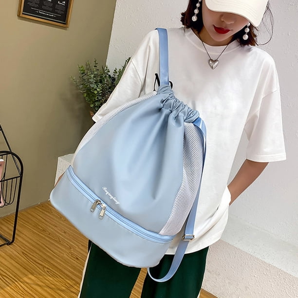 Mochila con cordón, correa ajustable, Bolso informal para ejercicio físico, deportes, yoga