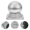 thumbnail image 3 of 4pcs Fence Post Caps Metal Fence Caps Ball Shaped Post Caps Fence Protector, 3 of 5